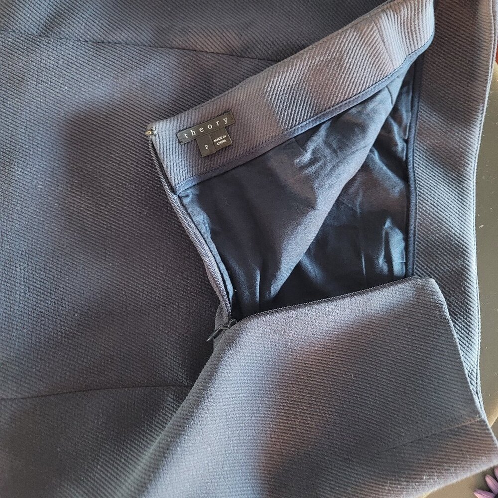 Theory Ribbed Mini Skirt - Picture 2 of 3